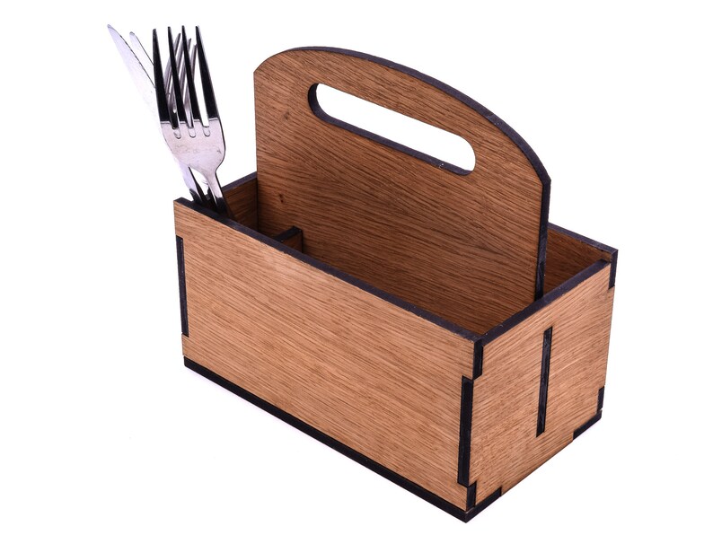 Hardwood Oak Veneer Table Caddy for Restaurants Cafes Bars Etsy