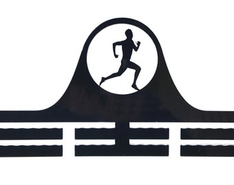 Running, Runner, Marathon, Race, Men, Boys - Acrylic Medal Holder, Hanger, Display