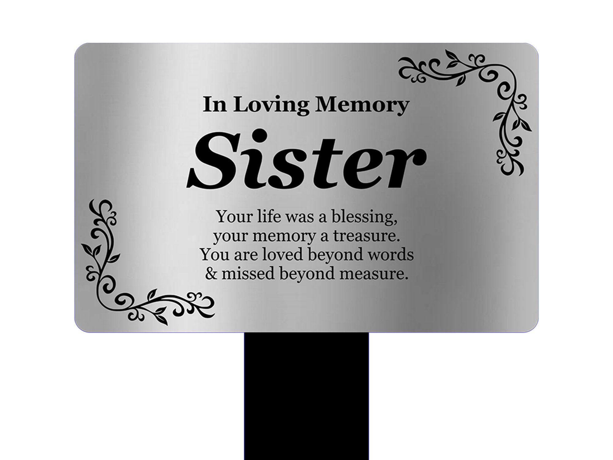 Sister Memorial Remembrance Plaque Stake Waterproof Etsy