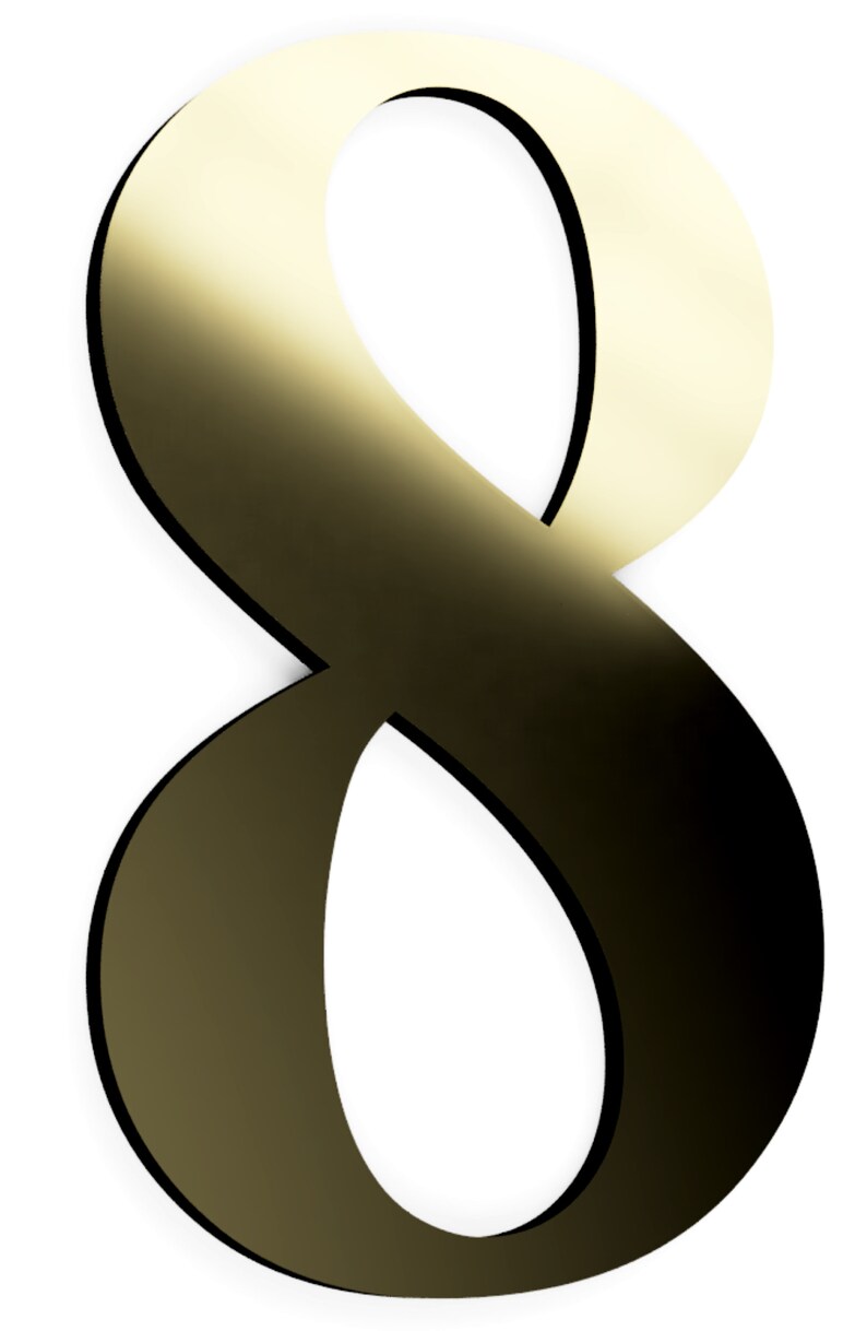 Self Adhesive Metallic Numbers Set 0 to 9. Small 5 Cm Size Etsy