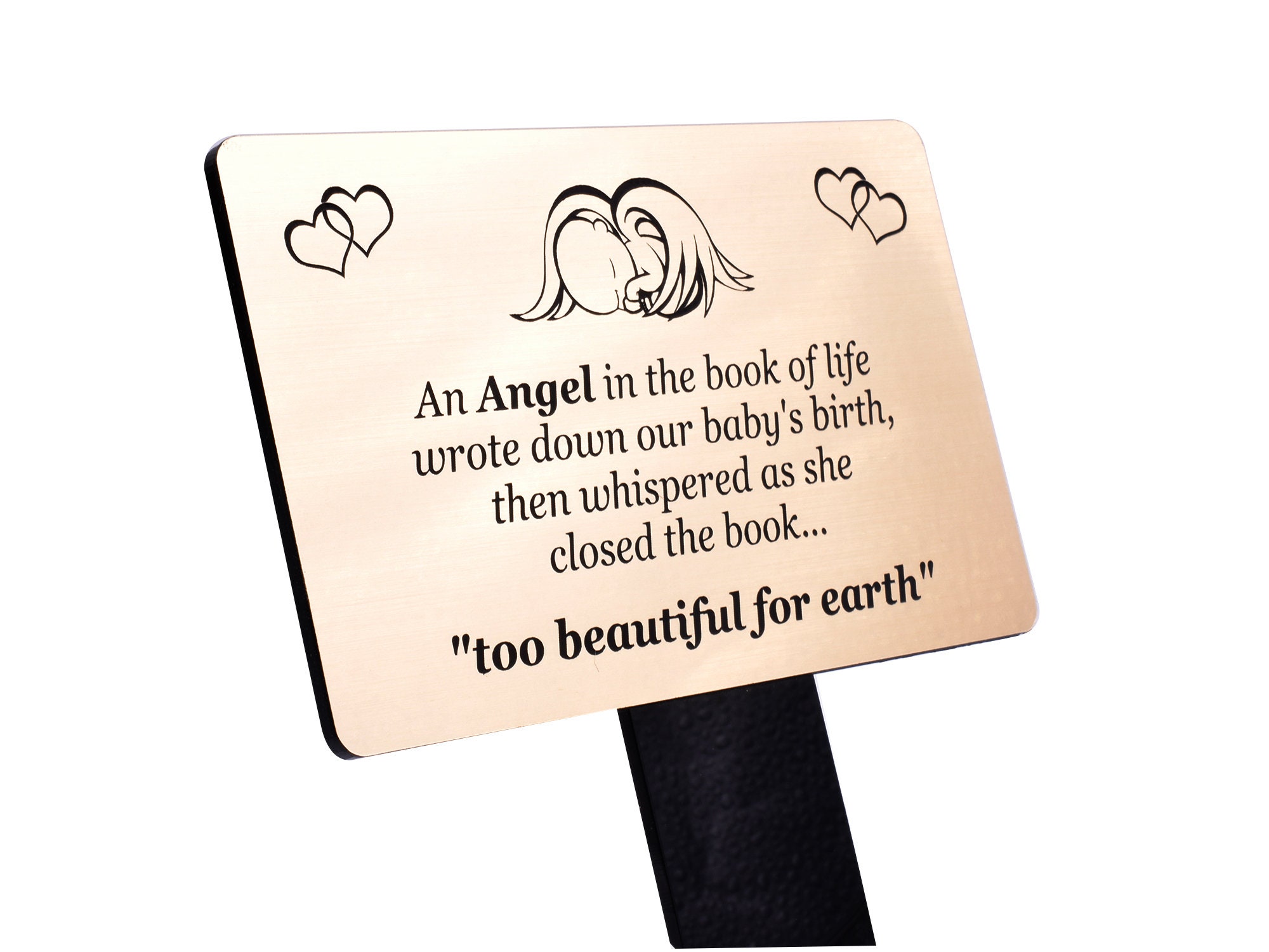 Baby Infant Memorial Plaque Tribute Outdoor Stake Engraved Etsy
