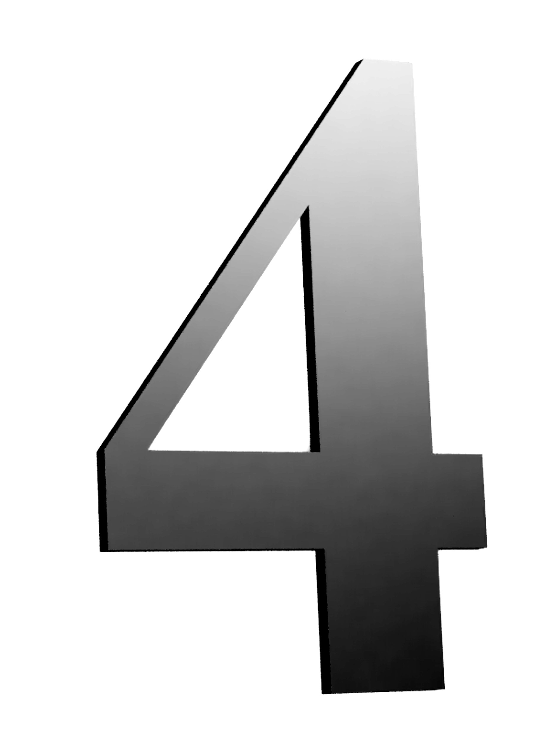 Self Adhesive Metallic Numbers 5 cm High Suitable for Indoor and