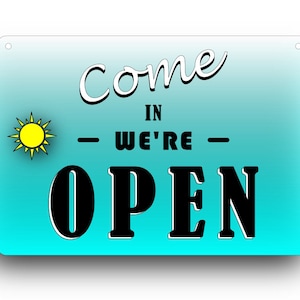 A5 Reversible Open Closed Sign - Contemporary Design, UV Printed ...