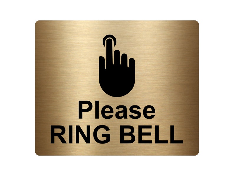 Please Ring Bell Sign Adhesive Sticker Notice Various | Etsy