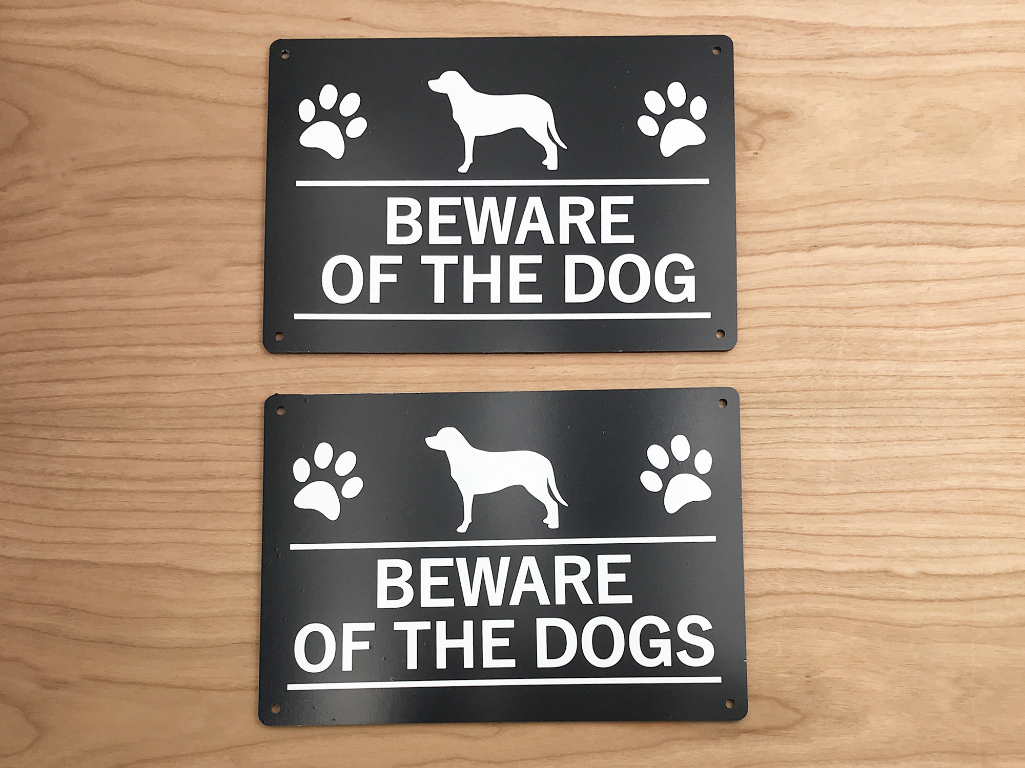V Safety Panneau de sécurité en plastique rigide avec inscription « Beware Of The Dog » 450 x 150 mm