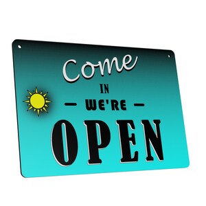 A5 Reversible Open Closed Sign - Contemporary Design, UV Printed ...