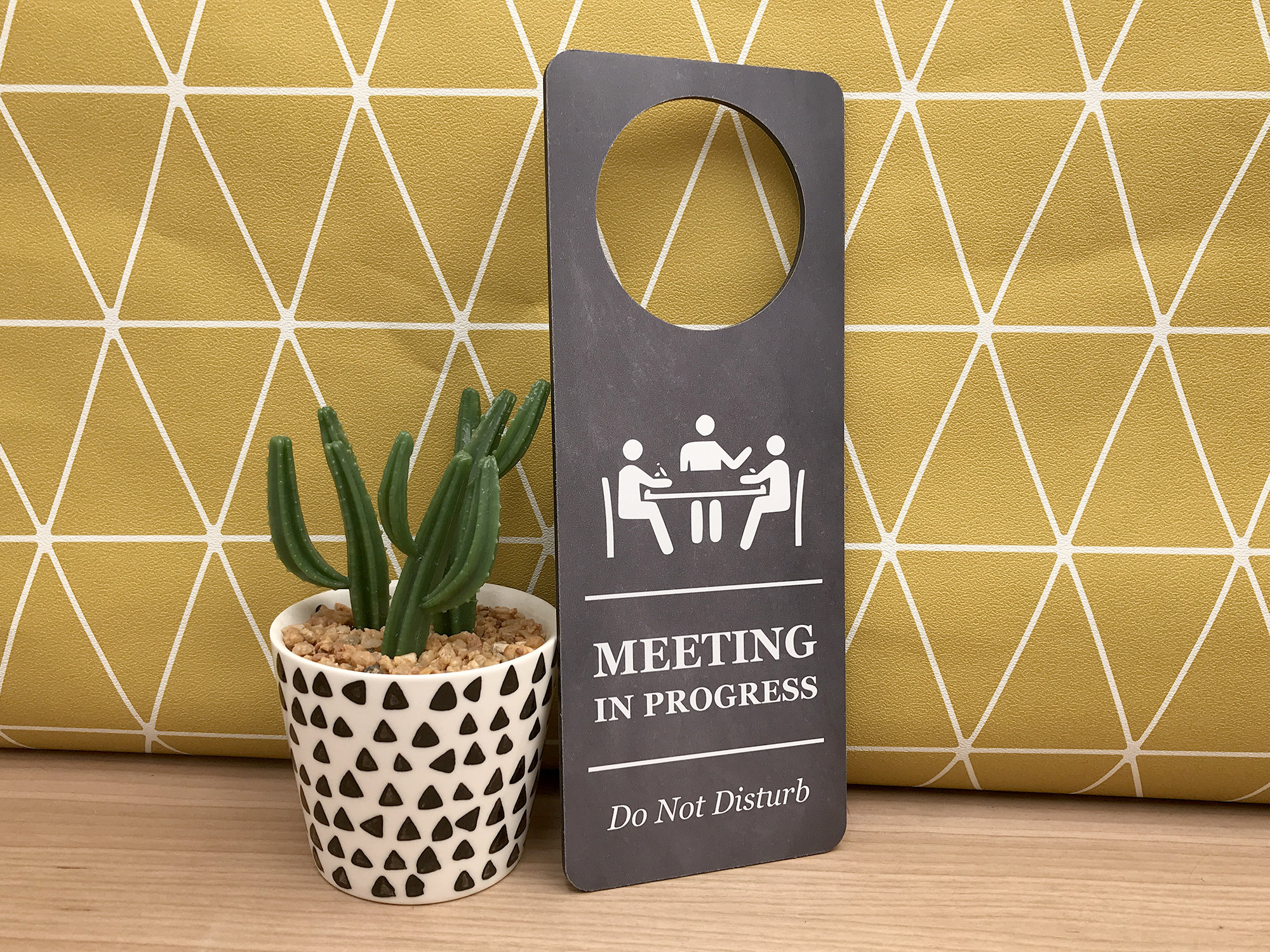 Do Not Disturb Door Hanger - Meeting in Progress - Etsy