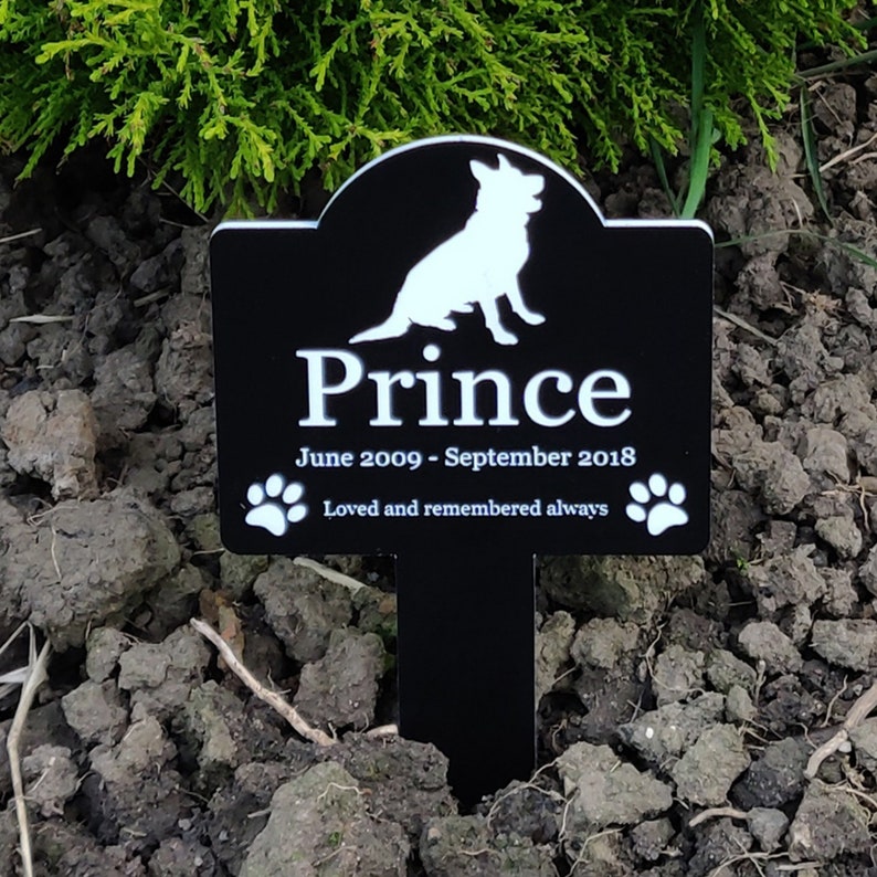Personalised Pet Dog Memorial Stake Engraved Outdoor Garden Etsy