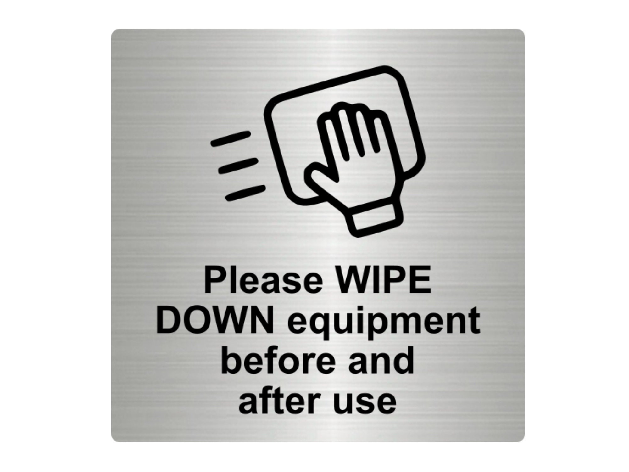 PLEASE WASH ONLY FOOD EQUIPMENT HERE CATERING SIGN 200x150mm SELF ADHESIVE VINYL 