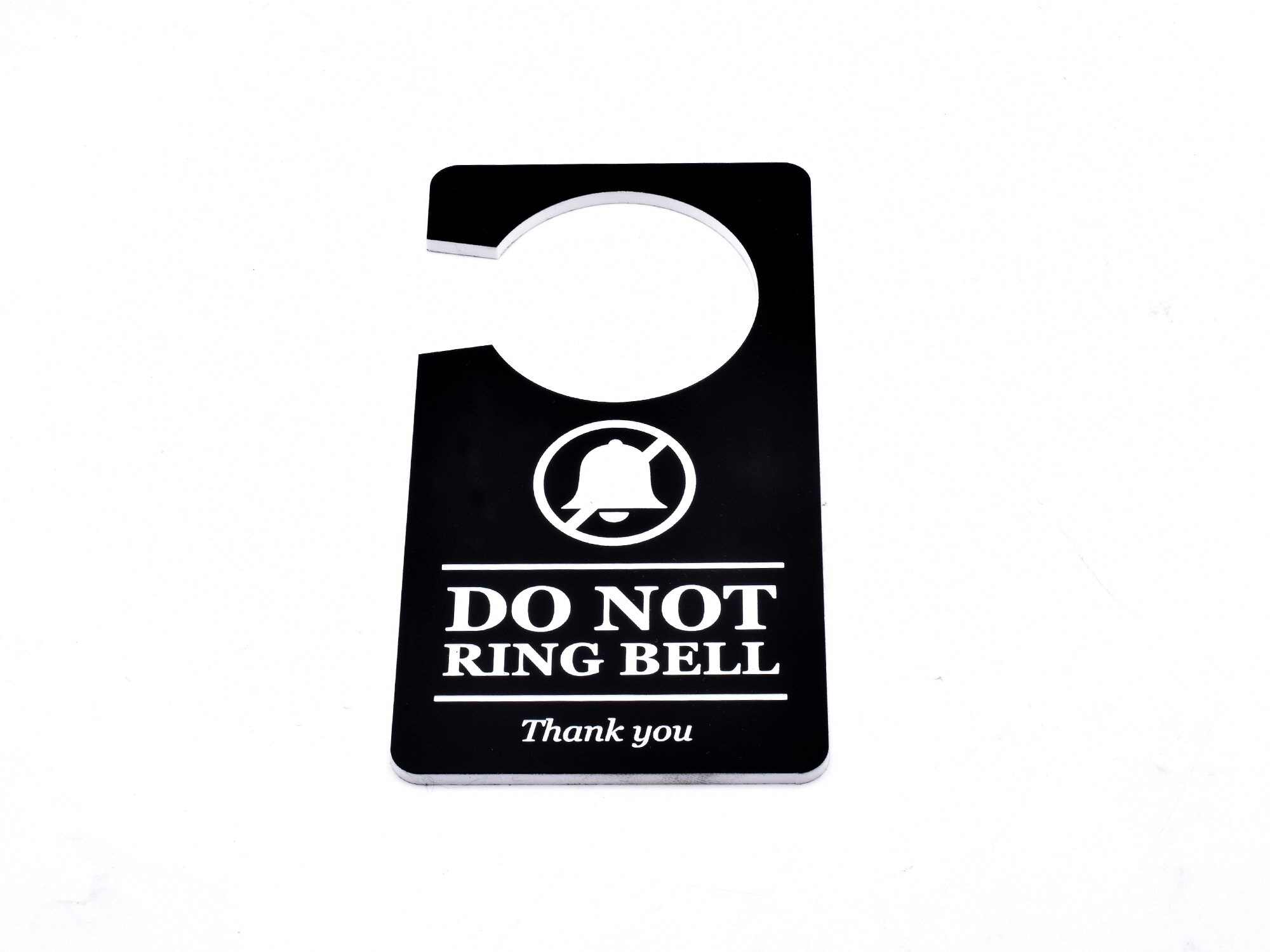 Do Not Ring Bell Sign Door Hanger Notice Available in Etsy