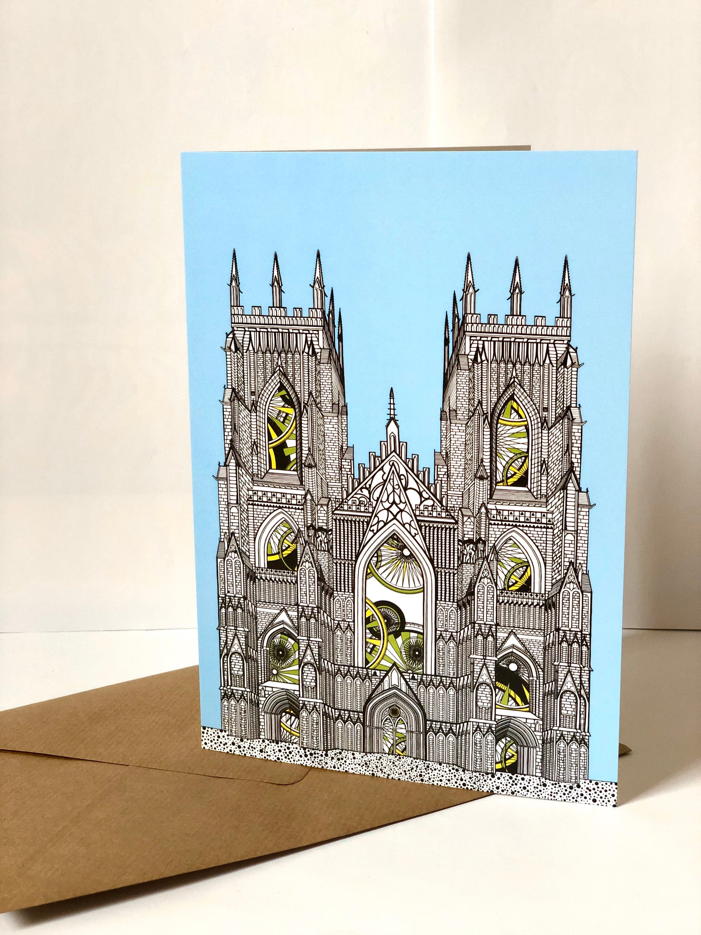 York Minster York Landmarks A5 Greetings Card | Etsy