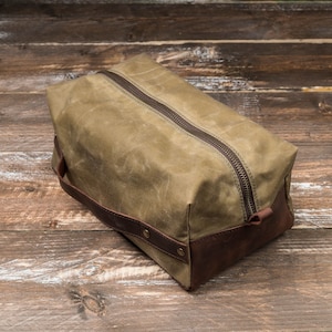 A Dopp Kit for Men or a Personalize Dopp Kit, Shaving Bag for Men, Handmade by Real Artisans