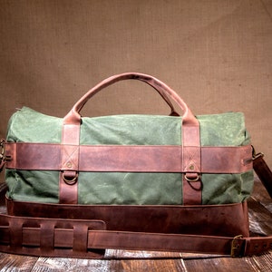 Carry On Luggage, Carry On Bag, Overnight Bag, Carry On Overnight, Handmade by Real Artisans image 1