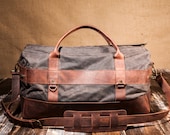 Mens Weekender Bag, Travel Bag for Men, Canvas Weekender, Mens Travel Bag, Handmade by Real Artisans