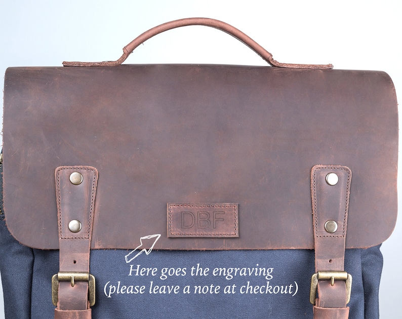 Personalized Leather Messenger Bag for Men, Everyday Bag for Laptop, Handmade by Real Artisans image 9