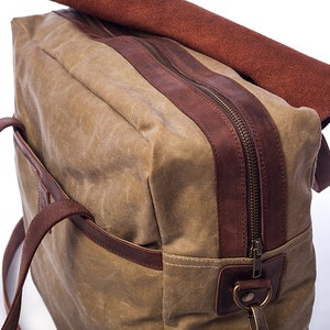 Canvas Laptop Bag, Men Bag, Waxed Canvas Bag, Men Laptop Bag, Canvas Men Bag, Waxed Bag image 6