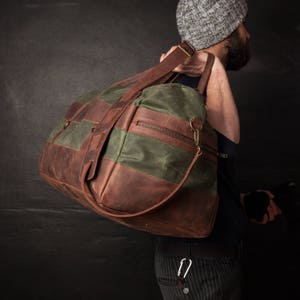 Carry On Luggage, Carry On Bag, Overnight Bag, Carry On Overnight, Handmade by Real Artisans image 2