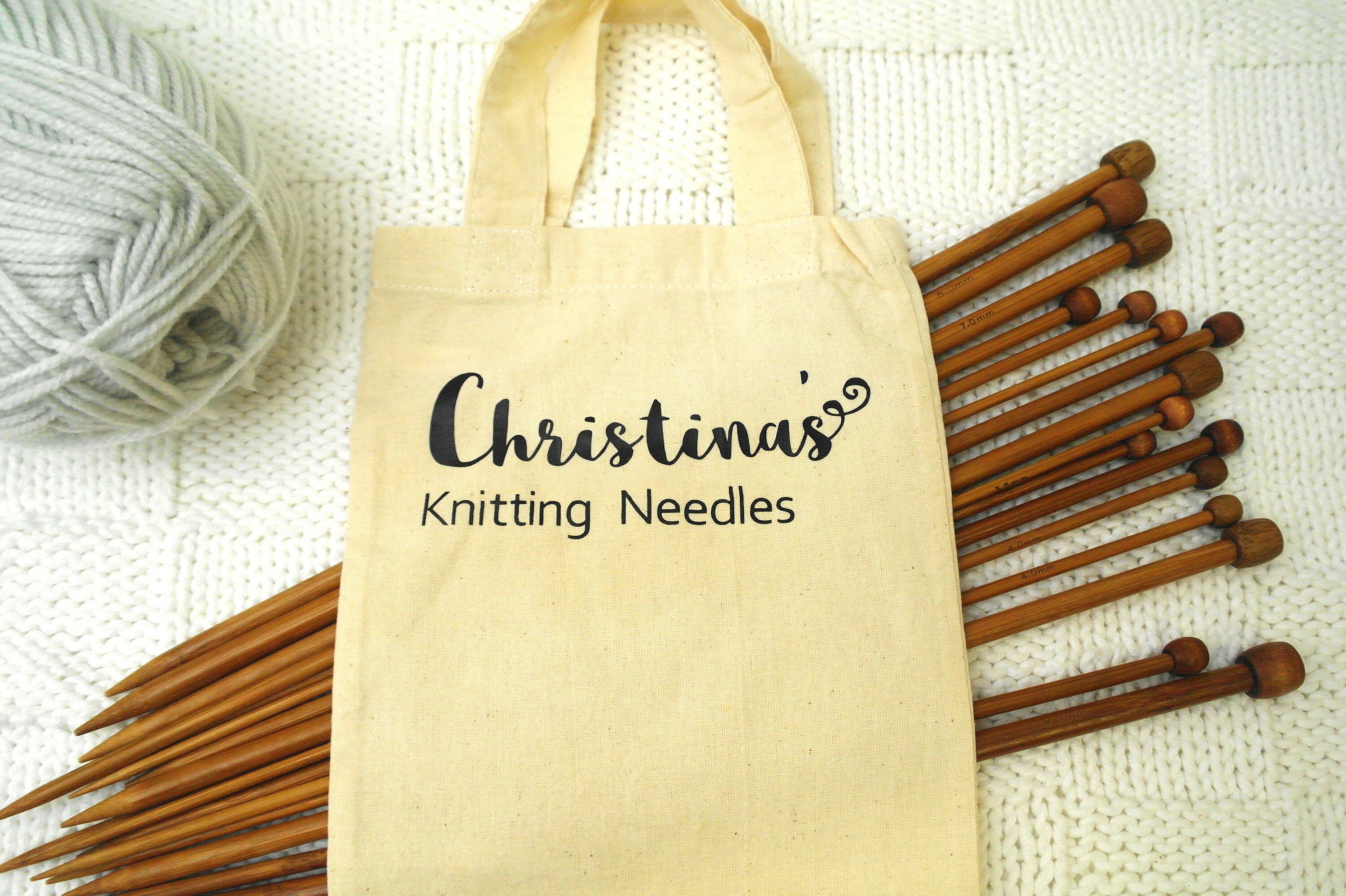 Personalised Knitting Needle Case By Sproglets Kits