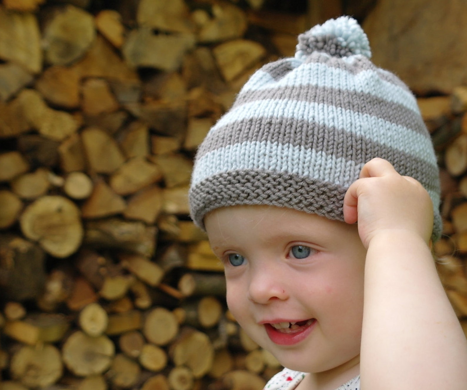 Easy knitting pattern baby bobble hat / baby beanie hat / Etsy