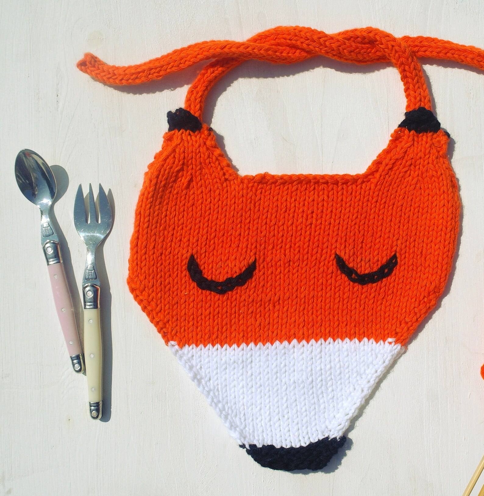 Easy Baby Fox Bib Knitting Pattern / PDF Pattern Download / Etsy UK