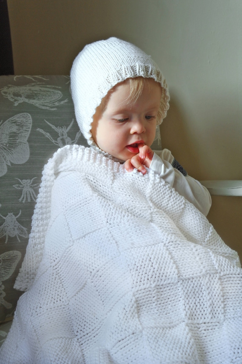 Easy baby blanket knitting pattern / Basket weave blanket ...