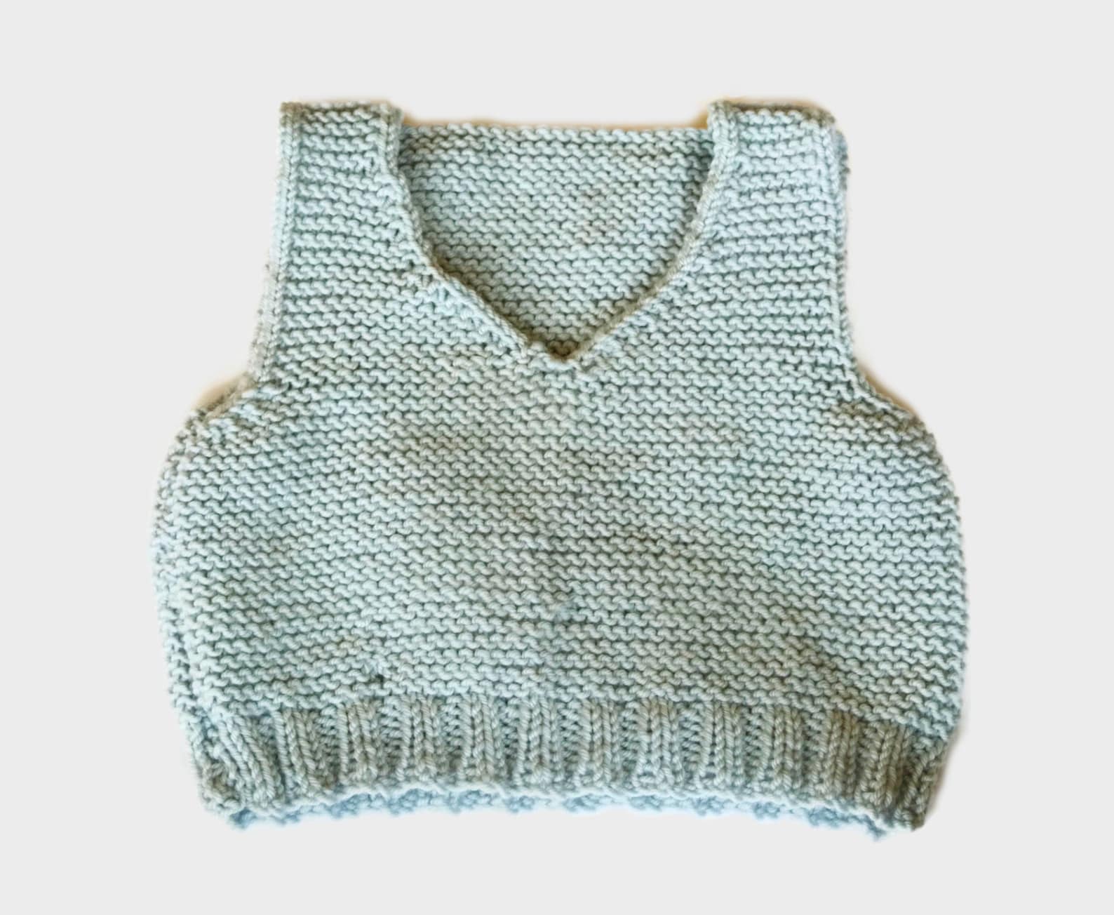 Easy Knitting Pattern Baby Vest / Baby Body Warmer / Baby Etsy