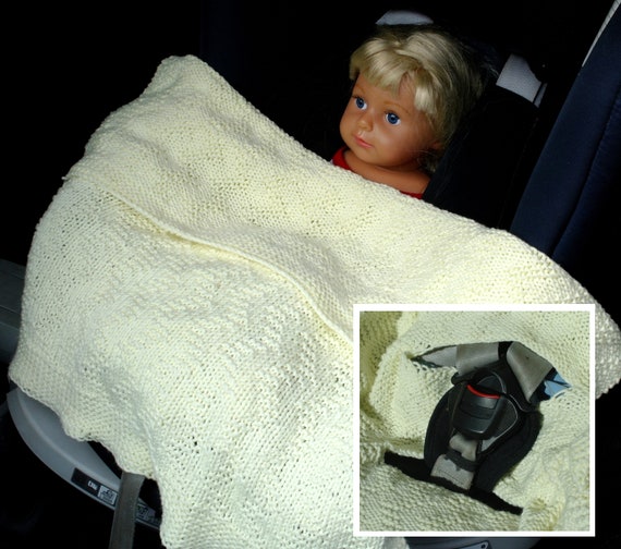 Baby Blanket Knitting Pattern for Car Seat Baby Car Seat Blanket Easy Baby Knitting Pattern Car Seat Knitting Pattern PDF Etsy Canada