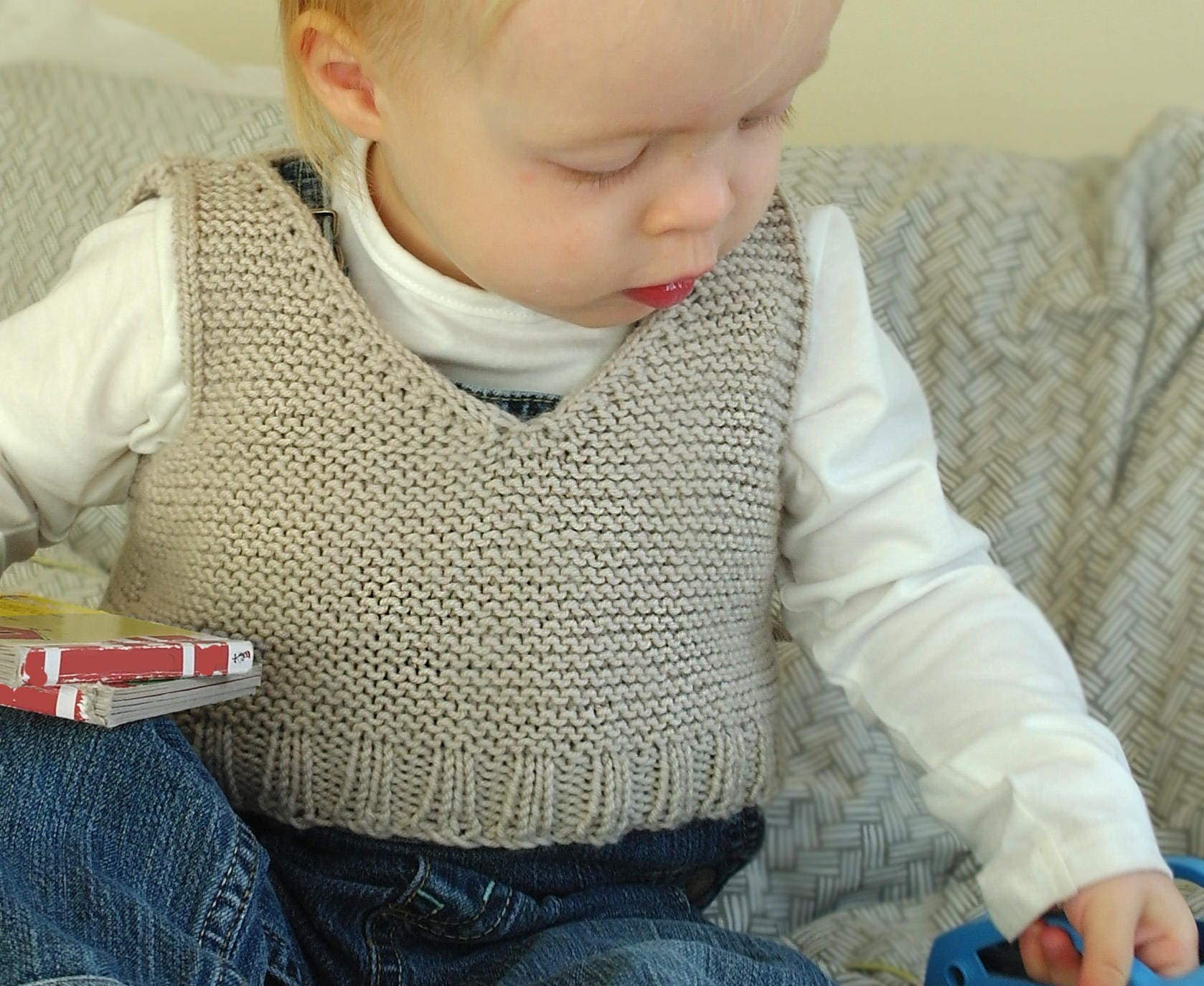 Easy Knitting Pattern Baby Vest / Baby Body Warmer / Baby Etsy Australia