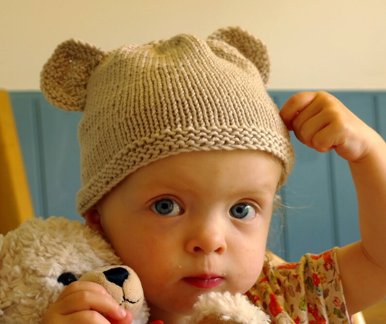 Easy Baby Knitting Pattern / Teddy Bear Hat / Baby Hat With Etsy