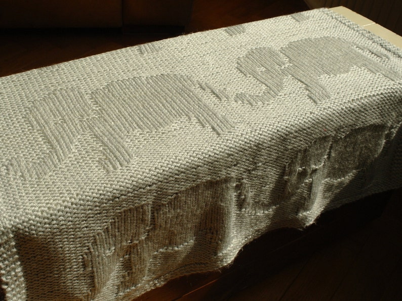 Easy Baby Blanket Knitting Pattern / Baby Elephant Blanket / Etsy