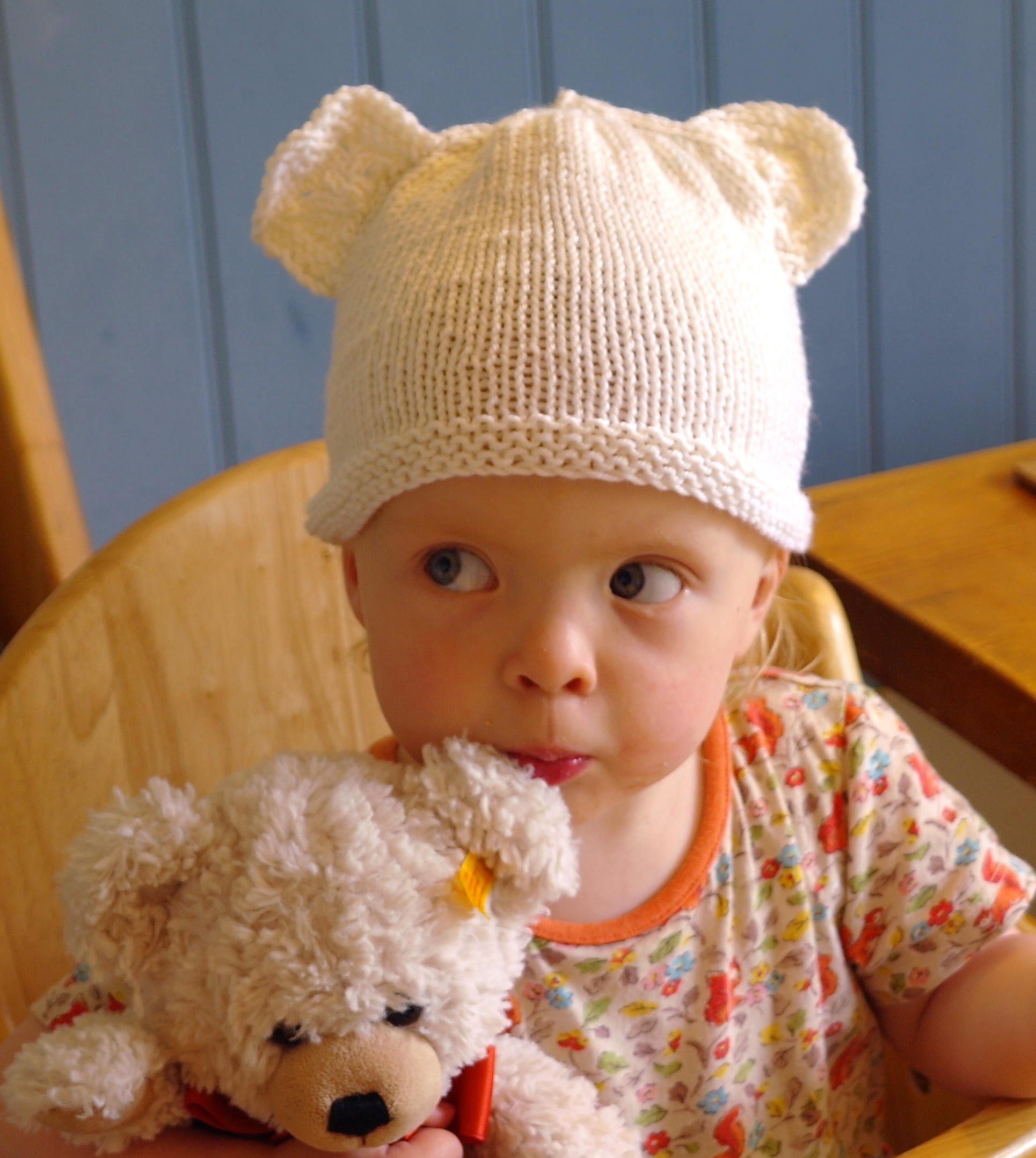 Easy baby knitting pattern download pdf / teddy bear hat / Etsy