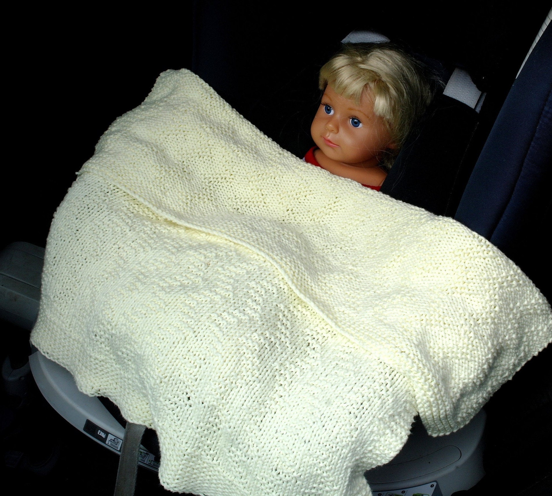 Baby Blanket Knitting Pattern for Car Seat / Baby Car Seat Etsy UK