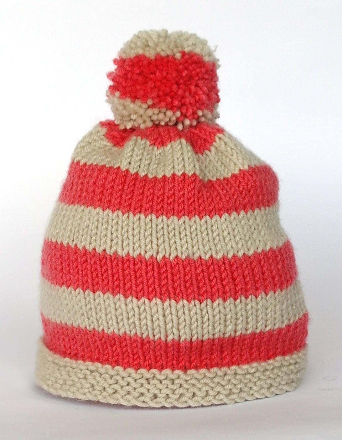 Easy Knitting Pattern Baby Bobble Hat / Baby Beanie Hat / Etsy UK