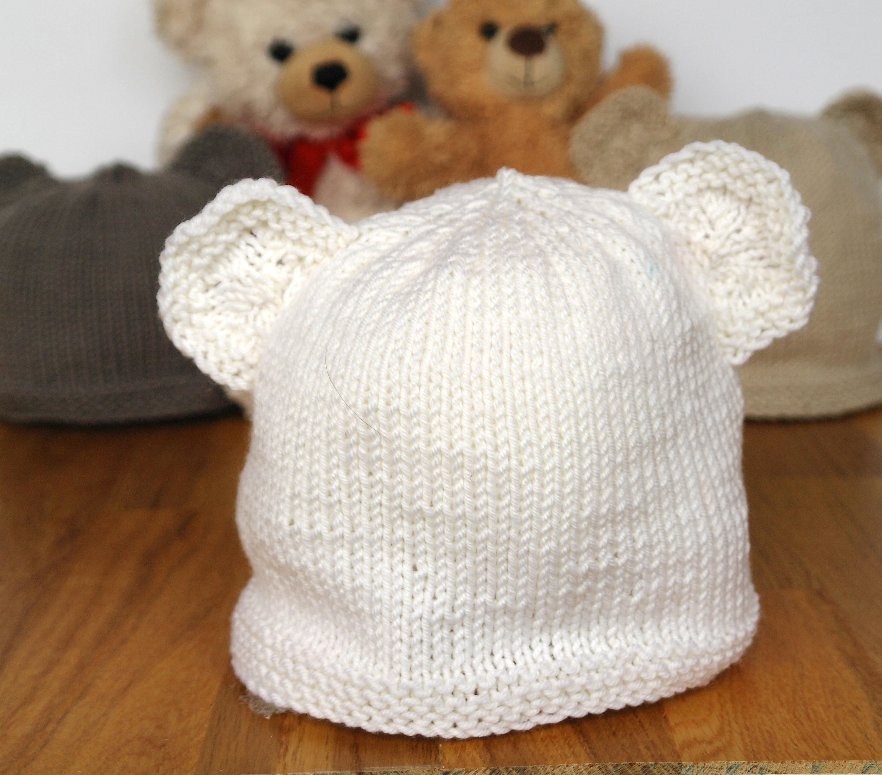 Bonnet Drôle En Laine Ours Polaire - Taille Unique - Neuf Avec étiquette