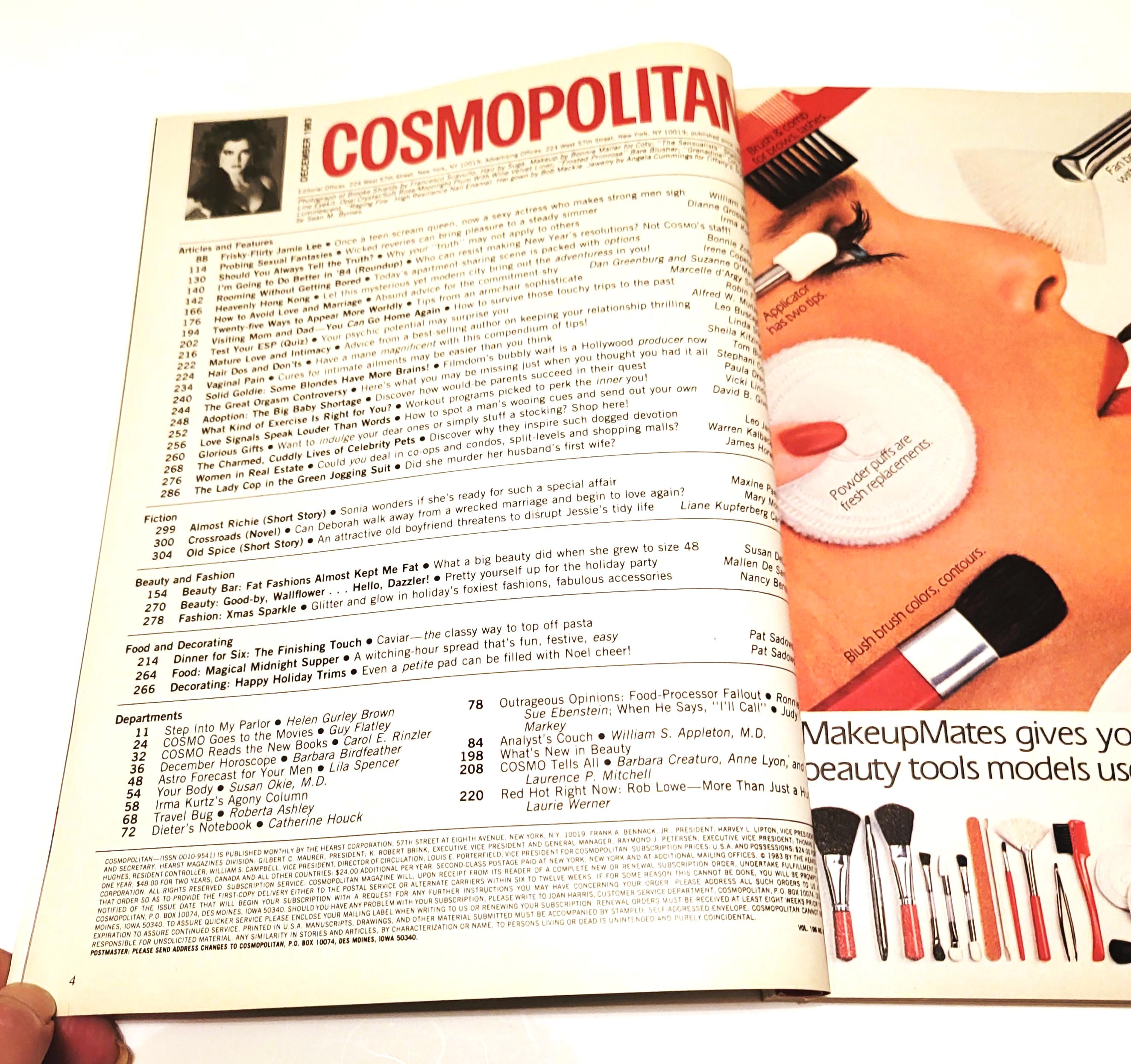 Cosmo December 1983 Cosmopolitan Magazine Brooke Shields Cover - Etsy