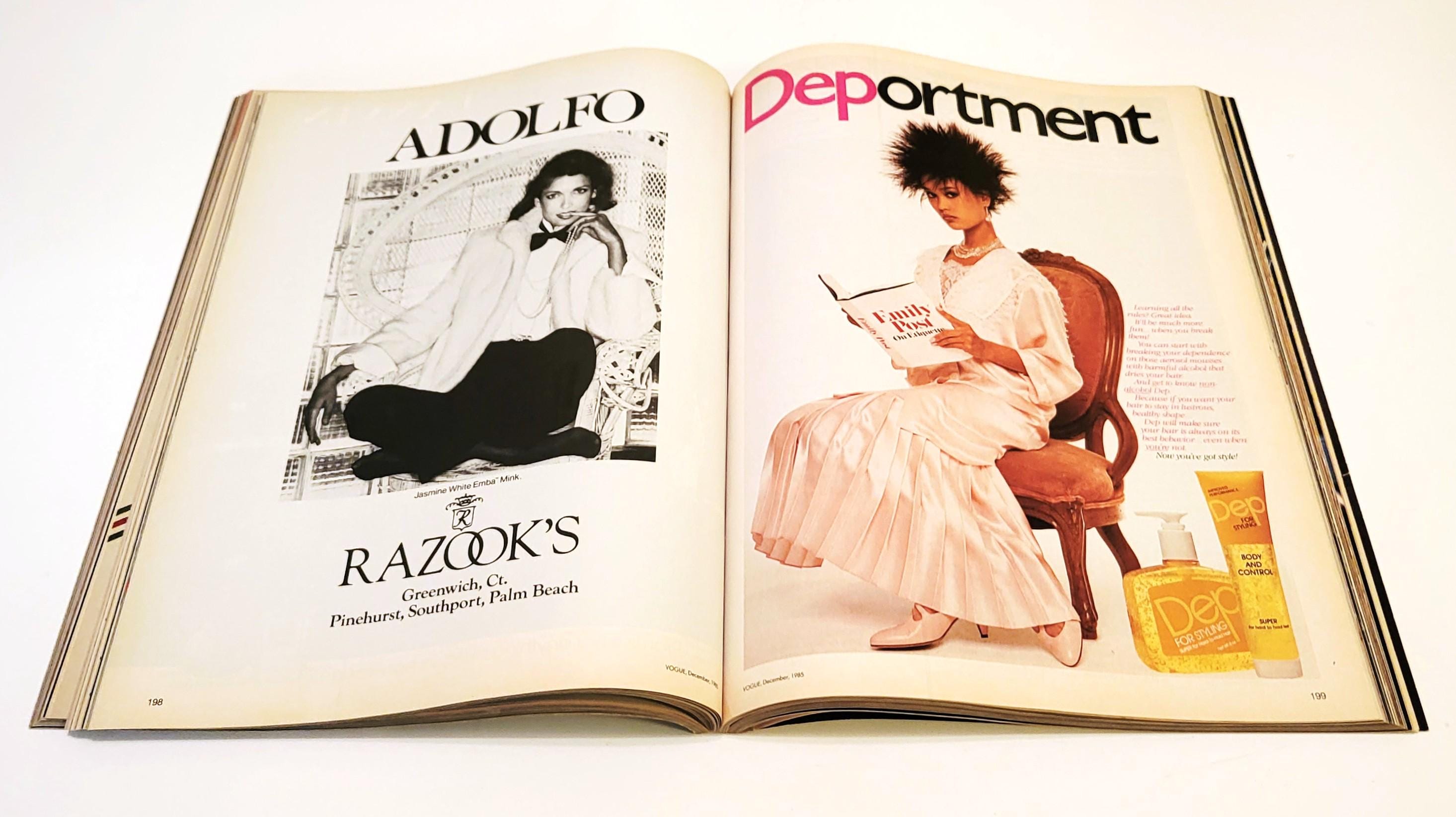 VOGUE BOOK(1985年) VOGUE Magazine: December 1985 - Uma Thurman | eBay