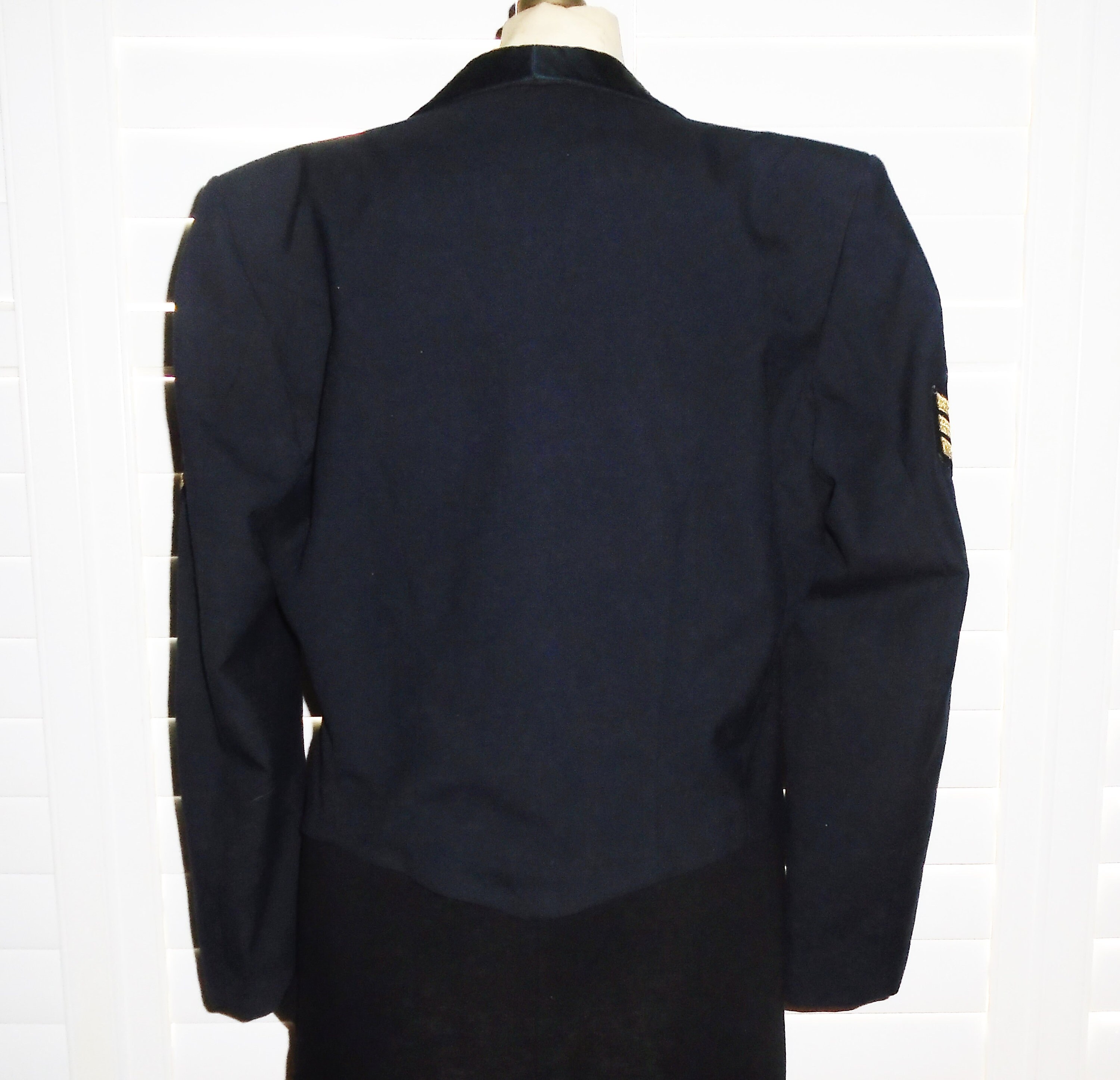 Vintage Military Tuxedo Jacket Canadian 
