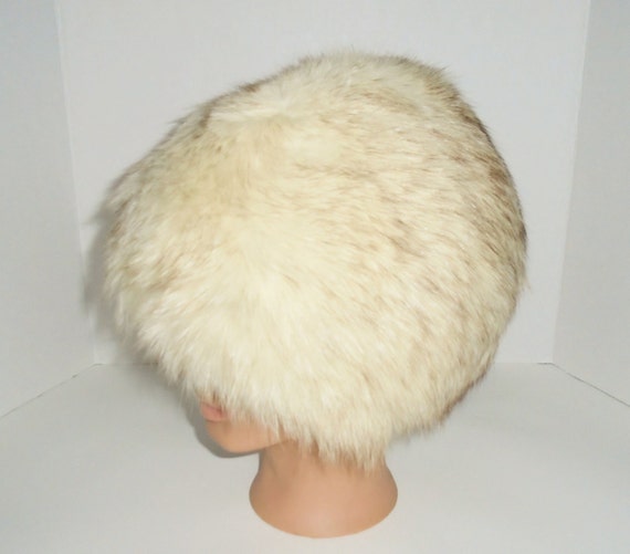 Vintage Fox Hat Fluffy Blue Fox Hat