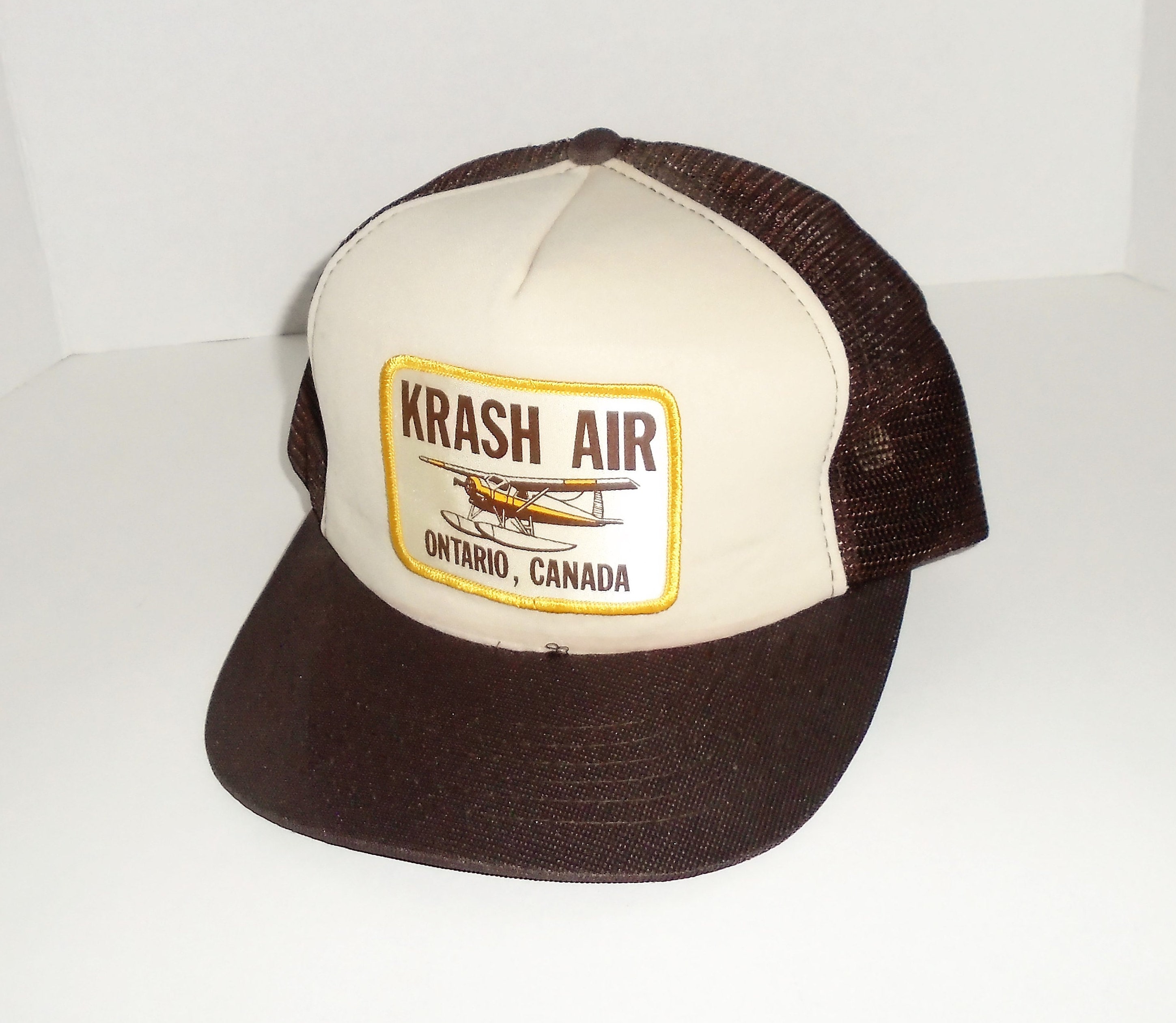 Vintage Baseball Hat Krash Air Trucker 