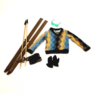 Down Jacket, Pants and Sweater for Hagrid and Ken Doll 