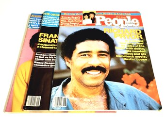 1981 People Magazines 3 Issues Sinatra and Richard Pryor Covers