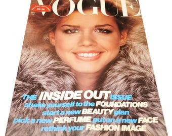 November 1978 Vogue UK Magazine 70s Fashion Debbie Dickinson Cover