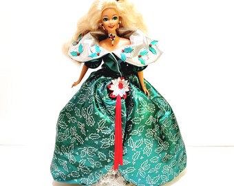 1995 Holiday Barbie Doll Number 14123 Complete With Stand - Etsy