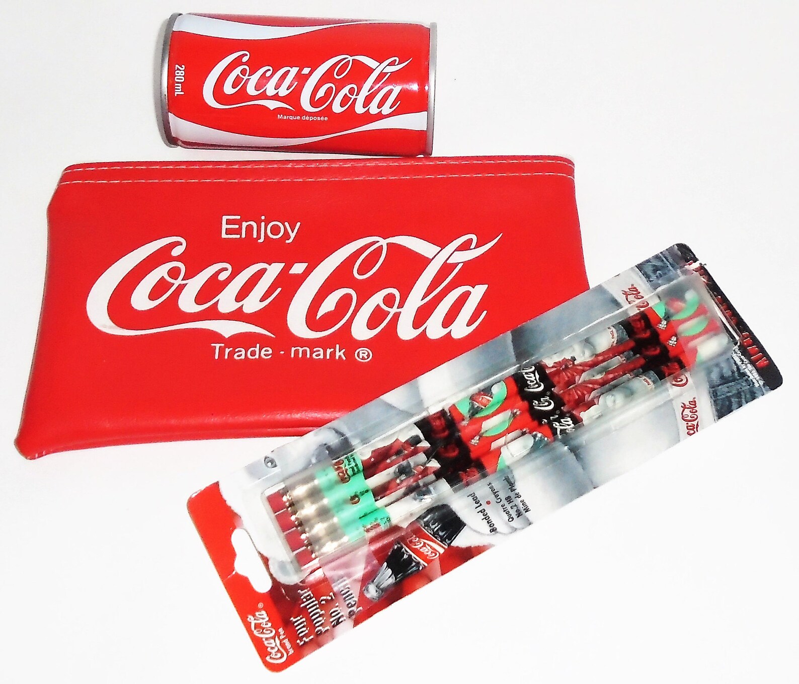 90s Coca Cola Pencils w Coke Pencil Case and Coin Bank NOS Etsy