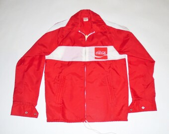 80s Coca Cola Jacket Red Coke Windbreaker Jacket S