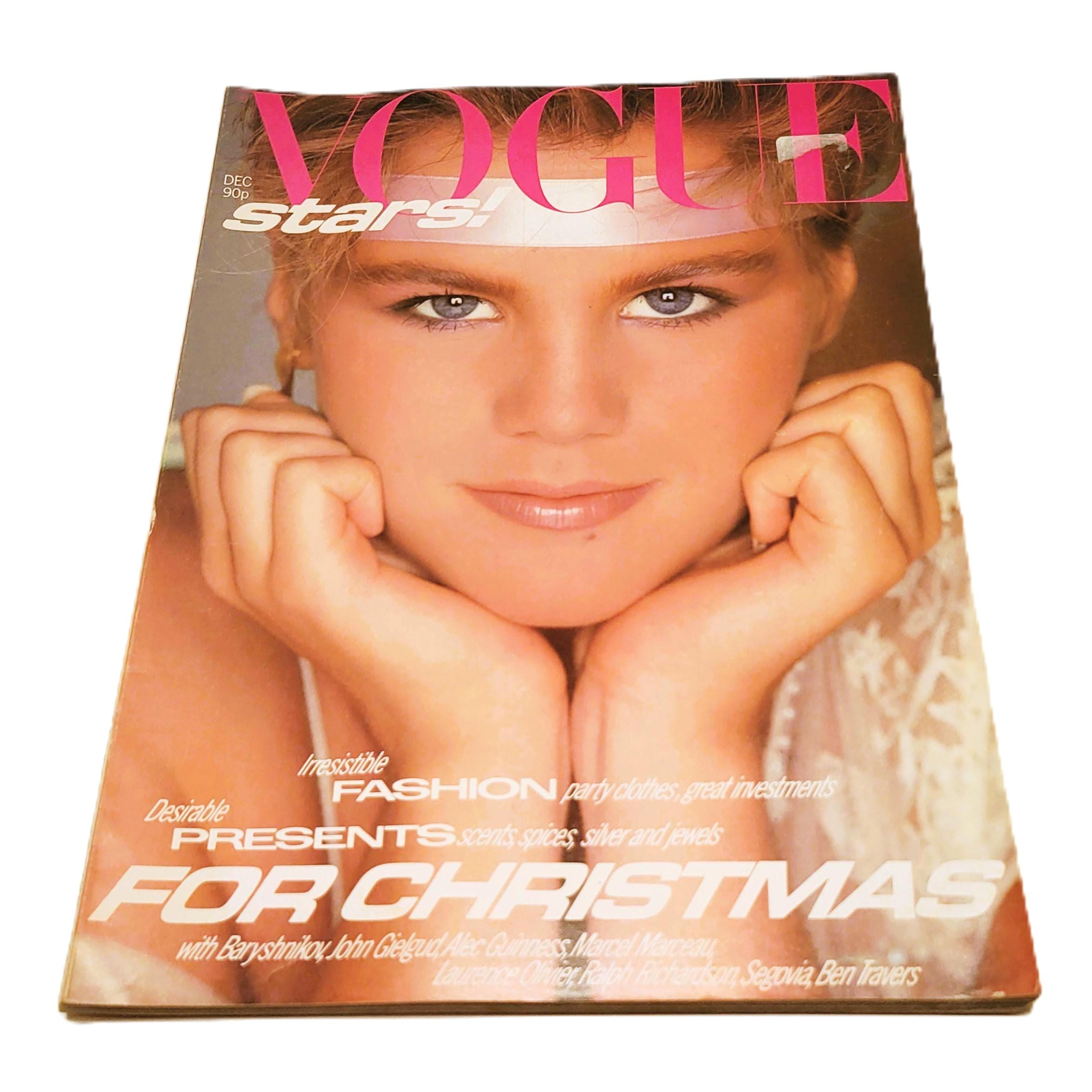 December 1980 Vogue UK Magazine Christmas Issue Marilyn Clark