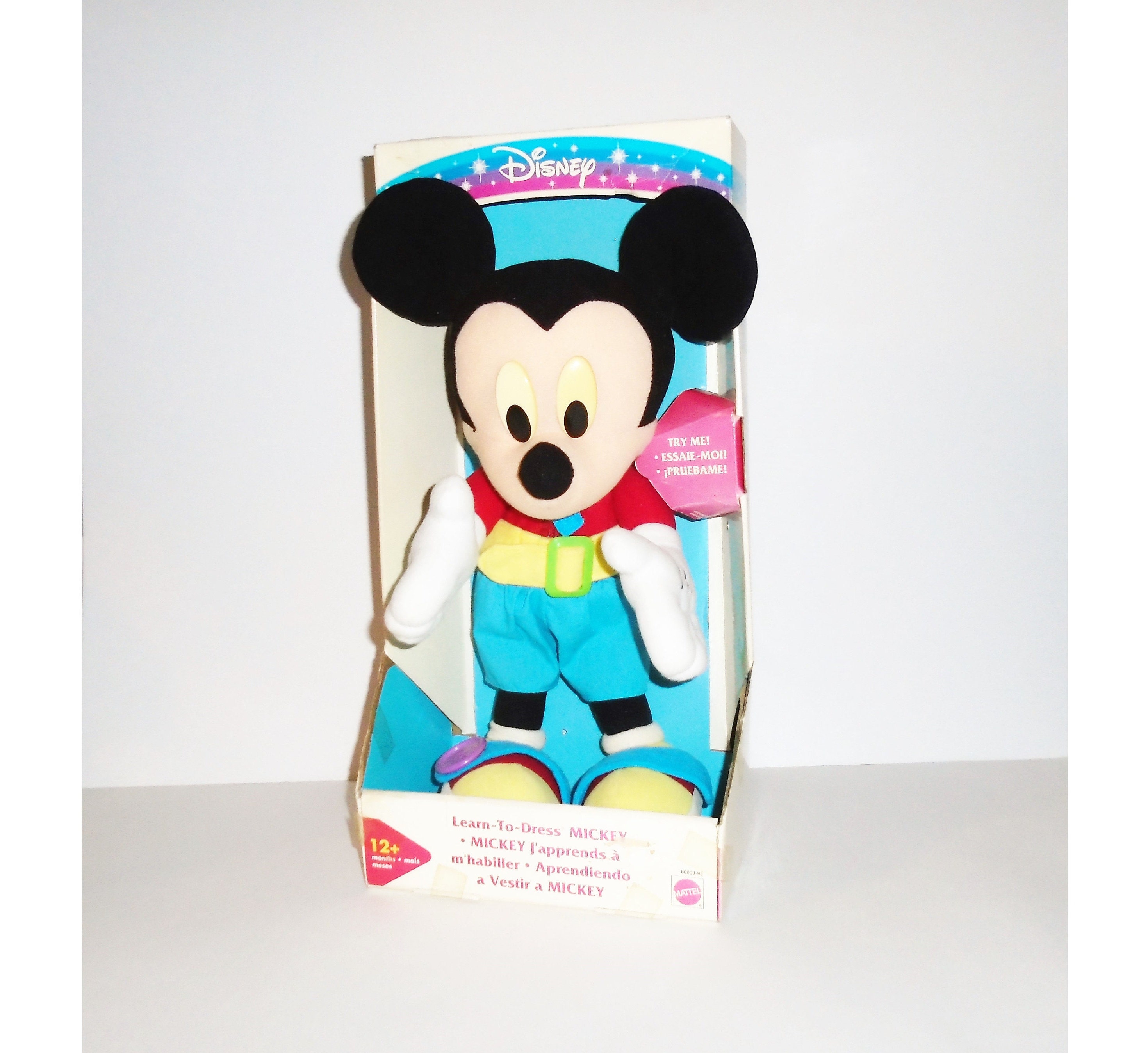 Juguete de peluche Vintage Mickey Aprende a Vestir a Mickey - Etsy España Juguete de peluche Vintage Mickey Aprende a Vestir a Mickey - Etsy España