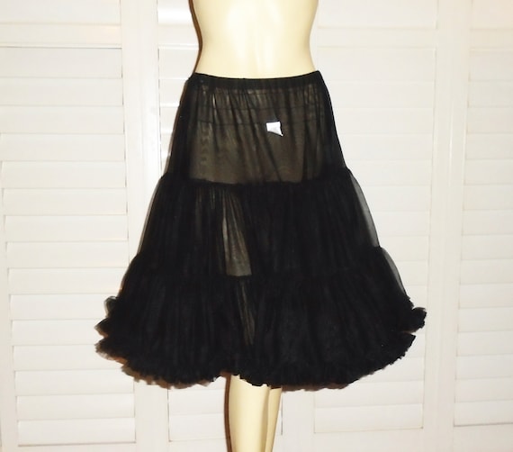 Buy Vintage Black Petticoat 70s Square Dance Crinoline L Online in India -  Etsy