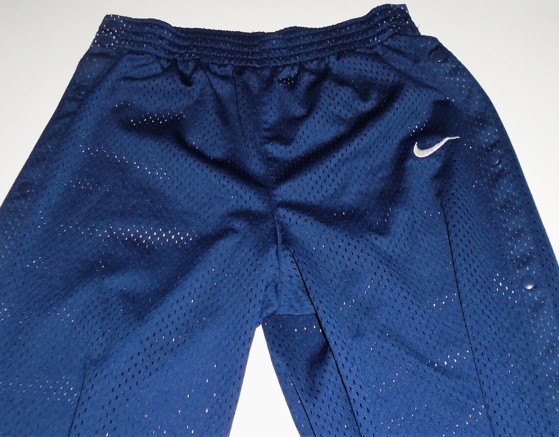 blue vintage nike track pants