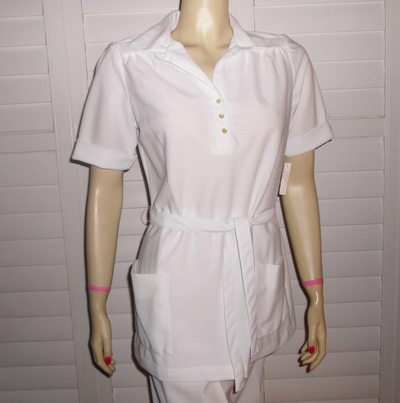 Vintage Nurse Uniform 70s Nurse Pants Set Large | Etsy